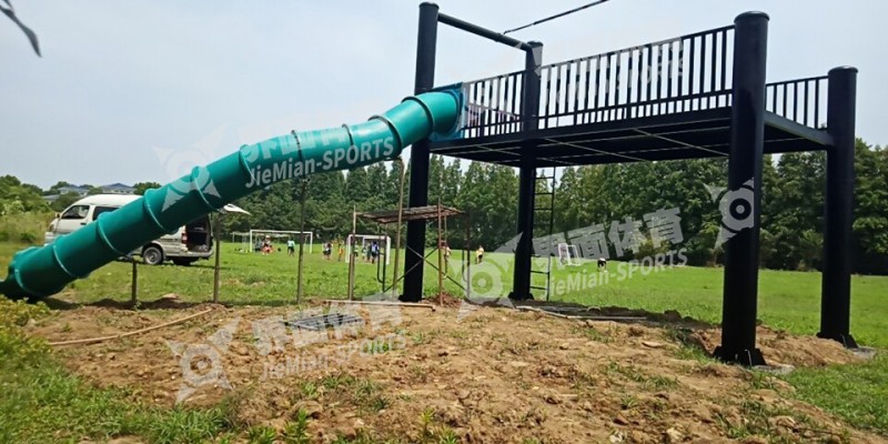 上海太阳岛度假村定制版探险塔及高空网阵完美交付(图1)